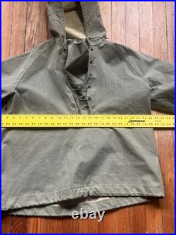 US NAVY Foul Weather Rubberized Parks Korean War Era