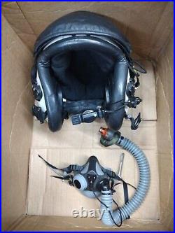 US Navy Marine Corps Gentex HGU-84/P Flight Helmet Large & Oxygen Mask Small Nar