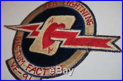 US Navy Patch Set from Korean War-(VF-91&Task Force 77) -G-1/A-2 flight jacket