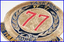 US Navy Patch Set from Korean War-(VF-91&Task Force 77) -G-1/A-2 flight jacket