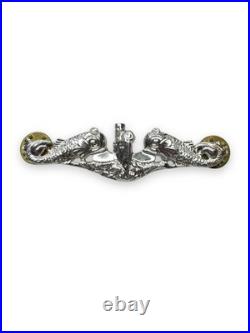 US Navy Submarine Warfare Sterling Badge Vanguard 1954 Korean War