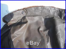 US Navy Vintage G-1 Leather Flight Jacket Size 40 Date Unknown WW2 Korean War