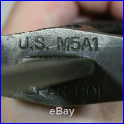 US Post WW2 Korean War M5A1 Bayonet. No Scabbard. Used. VARIANT HANDLE! Milpar