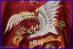 US Post WW2 Korean War Silk Tour Jacket Dragon Eagle Japanese Occupation 50s J65
