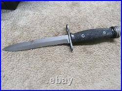 US WW2 CASE M1 Carbine Bayonet Re-worked For Korean War Era With Flaming Bomb
