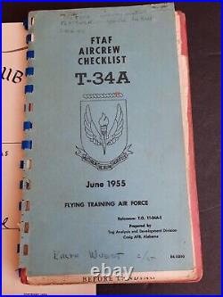 USAF Named Grouping 141 TFS Fighter Squadron Pilot F-86 T28 T33 T34 Checklist