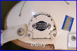 USAF Vietnam Korean War Era Fighter Pilot Helmet With Headset + Mic Oxygen Mask