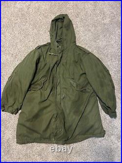 USGI Korean War M-1951 Fishtail Parka, Medium With Liner, July 1951