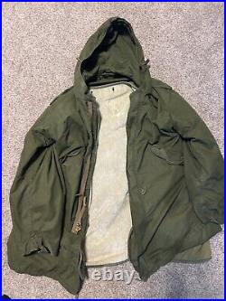 USGI Korean War M-1951 Fishtail Parka, Medium With Liner, July 1951