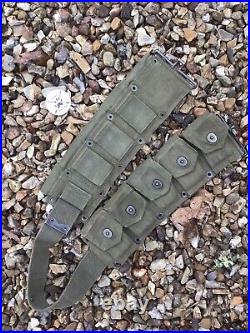 USGI Korean War M1923 M1 Garand Cartridge Belt Jeff. QMD 1952