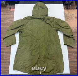 USGI Military Korean War Era M-1951 Fishtail Parka Shell Medium Nov 5 1952