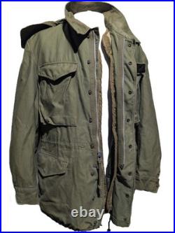 USMC Korean War M-1951 OG-107 Field Parka with Pile Liner & Hood (38 Chest)