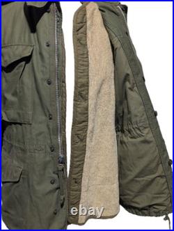 USMC Korean War M-1951 OG-107 Field Parka with Pile Liner & Hood (38 Chest)