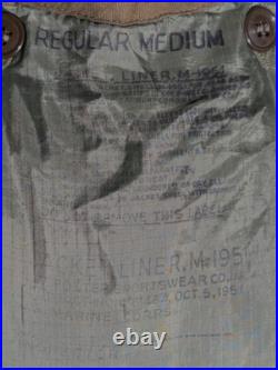 USMC Korean War M-1951 OG-107 Field Parka with Pile Liner & Hood (38 Chest) USMC Korean War M-1951 OG-107 Field Parka with Pile Liner & Hood (38 Chest)