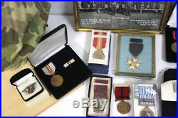 USMC Korean War Veteran Robert E Riddle Helmet, Photos & Medals LOOK! (RCR)