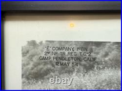 USMC Marine Corps 33 Photo Camp Pendleton 2nd Infantry E Co Korean War 1954