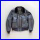 USN G1 Leather Bomber Jacket Mens 48 Korean War Era Military US Navy Flight 50s