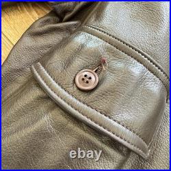 USN G1 Leather Bomber Jacket Mens 48 Korean War Era Military US Navy Flight 50s