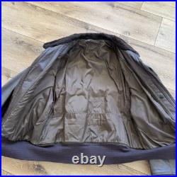 USN G1 Leather Bomber Jacket Mens 48 Korean War Era Military US Navy Flight 50s