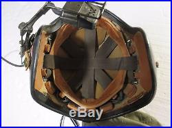 USN Navy H4 Gentexite Pilot Flight Helmet, Korean War Size Medium