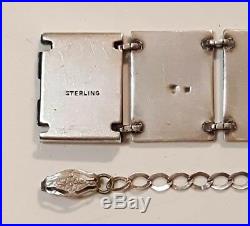 USN Navy Sweetheart Bracelet Sterling Silver His & Hers WWII Korean War 2 Pieces