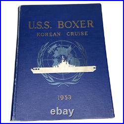 USS BOXER KOREAN CRUISE 1953 CV-21 Korean War Deployment Book U. S. NAVY