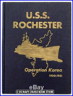 Uss Rochester Ca-124 1950-1951 Korean War Cruise Book