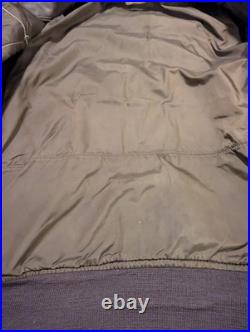 USS Tarawa Korean War Brill Brothers G-1 Sheepskin Flyers Jacket