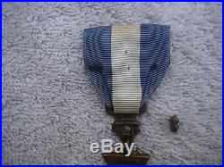 Udc Korean War Service Medal + Sea Horse United Daughters Of The Confederacy