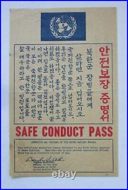 United Nations Korean War Safe Conduct Pass 1951 Version 2