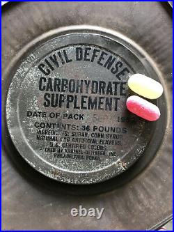 Us CIVIL Defense Ration Korean War Era Carbohydrate Supplement 1953 Rare
