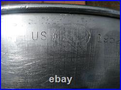 Us Military Korean War 1952 Super Large Crusader Ware Stainless Mixing Bowl