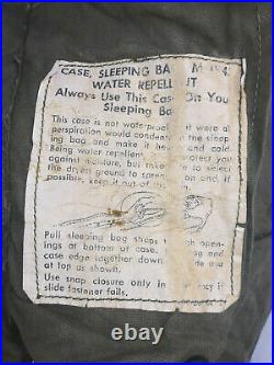Usmc, Us Army, Korean War, M-1949 Sleeping Bag And It's Water Repellent Case