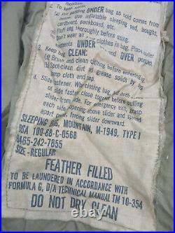 Usmc, Us Army, Korean War, M-1949 Sleeping Bag And It's Water Repellent Case
