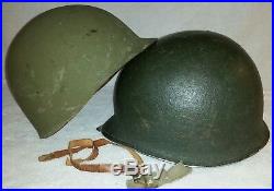 Usmc Wwii Korean War M1 Helmet Set (complete) Fs, Sb, Imp Liner, 1953 Camo Cov