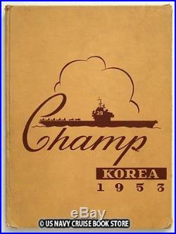 Uss Lake Champlain Cva-39 1953 Korean War Cruise Book