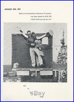 Uss Leyte Cv-32 Korean War Deployment Navy Cruise Book Year Log 1950-1951