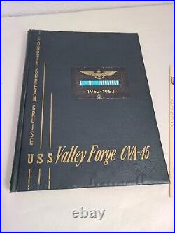 Uss Valley Forge Cva-45 Korean War Deployment Cruise Book Year Log 1952-53
