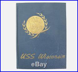Uss Wisconsin Bb-64 1951 1952 Korean War Cruise Book Recommissioned Gunline