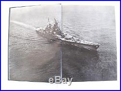 Uss Wisconsin Bb-64 1951 1952 Korean War Cruise Book Recommissioned Gunline