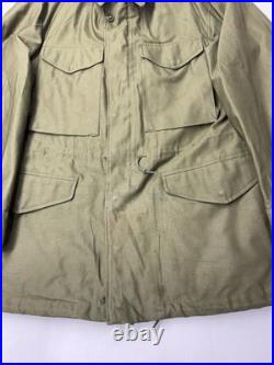 VINTAGE 1952 Date M-1951 FIELD JACKET Small Regular Korean War OG-07 WWII