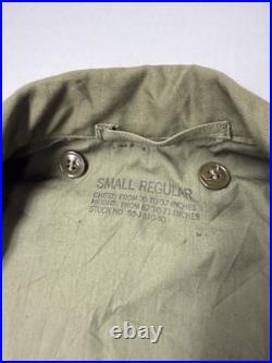 VINTAGE 1952 Date M-1951 FIELD JACKET Small Regular Korean War OG-07 WWII