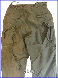 VINTAGE 50's US ARMY FIELD TROUSERS PANTS M51 M1951 KOREAN WAR SMALL REG