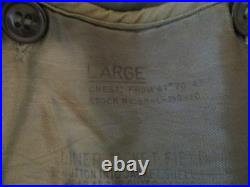 VINTAGE KOREA ISSUED HEAVY FIELD JACKET SHELL (1952 Sz M) LINER (1951 Sz L)