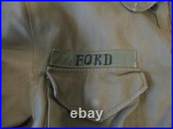 VINTAGE KOREA ISSUED HEAVY FIELD JACKET SHELL (1952 Sz M) LINER (1951 Sz L)