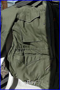 Vintage Korean War Us Army Jacket Shell Field M-1951 Sz Regular Small 1953