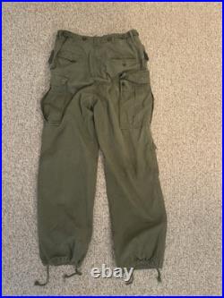 VINTAGE US ARMY FIELD TROUSERS PANTS M51 1951 KOREAN WAR Adjustable Sizing NOS