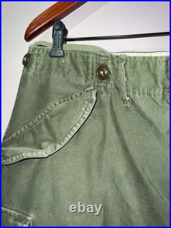 VINTAGE US ARMY KOREAN WAR M51 FIELD CARGO PANTS short medium