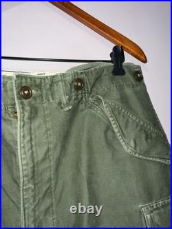 VINTAGE US ARMY KOREAN WAR M51 FIELD CARGO PANTS short medium