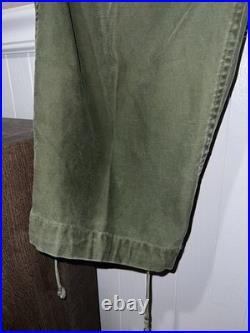 VINTAGE US ARMY KOREAN WAR M51 FIELD CARGO PANTS short medium